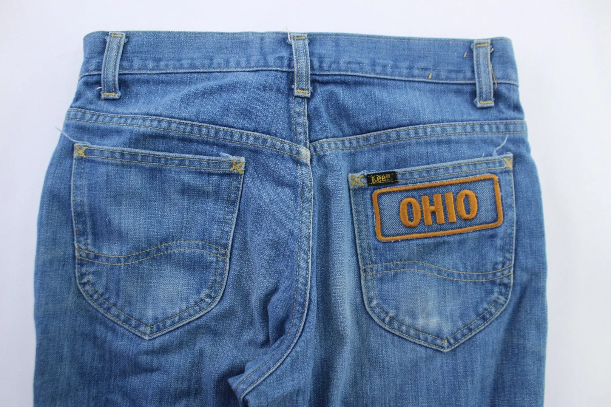 70's Lee Riders Embroidered Ohio Denim Jeans