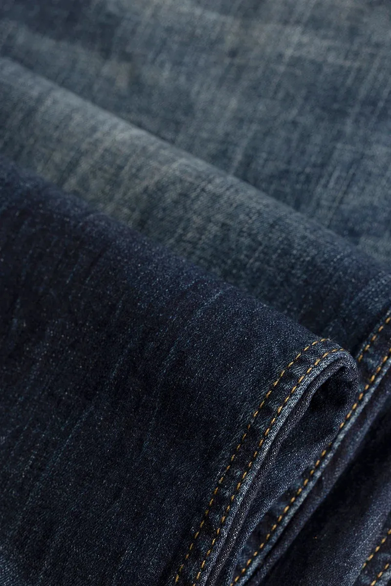 Classic Blue Bootcut Denim Jeans for Casual Wear