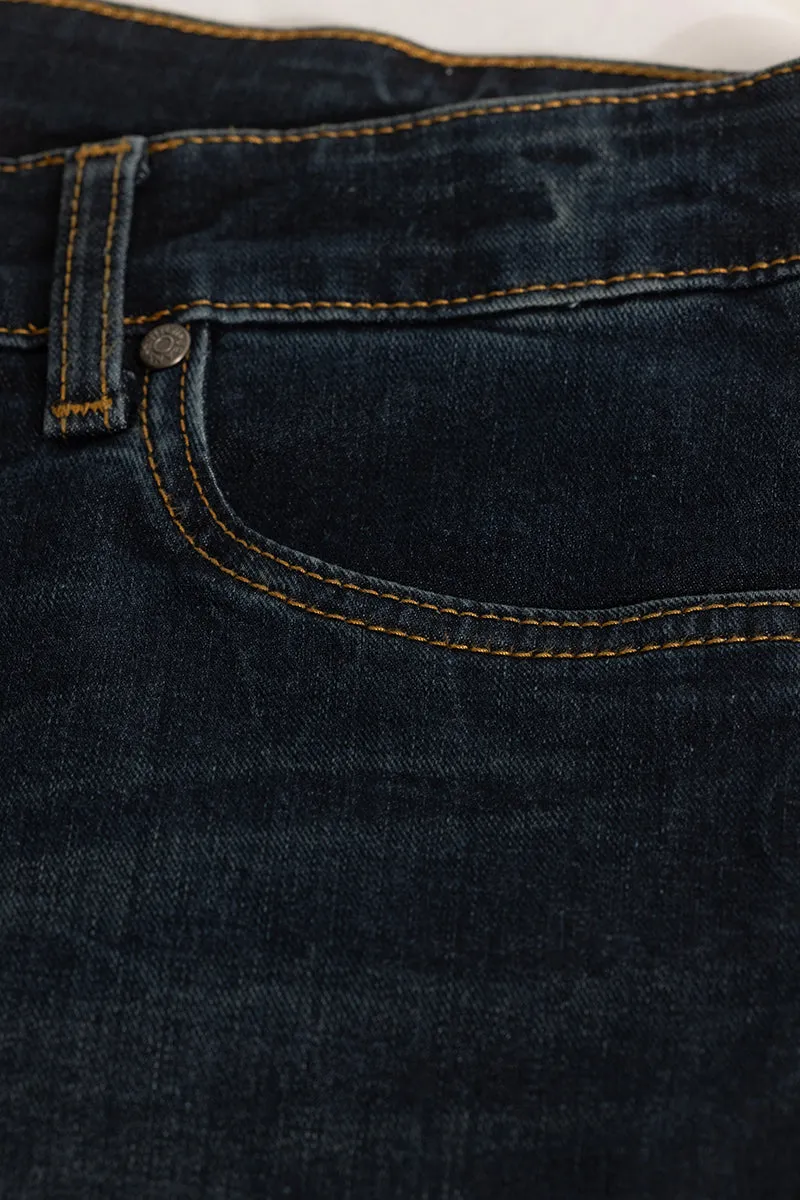 Skinny Fit Plain Blue Jeans