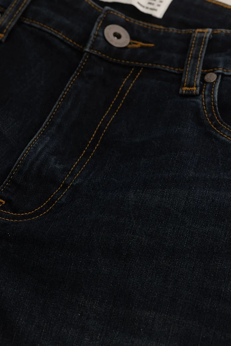 Skinny Fit Plain Blue Jeans
