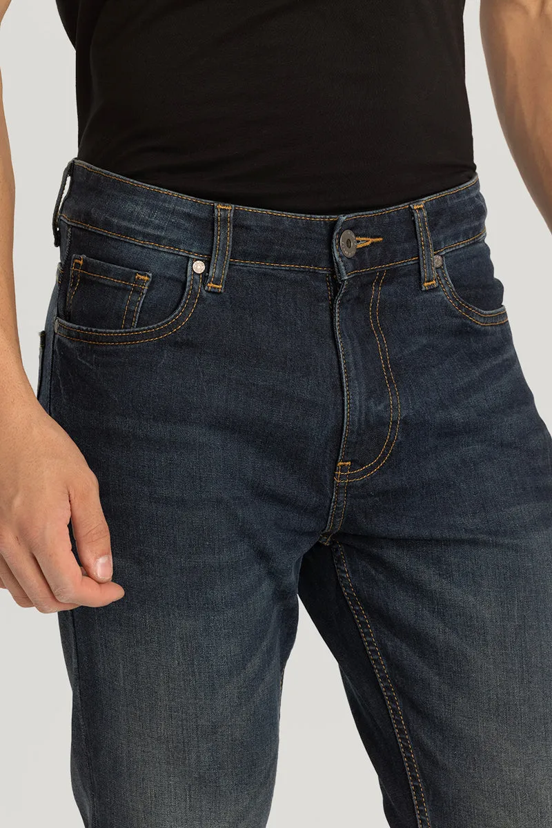 Skinny Fit Plain Blue Jeans