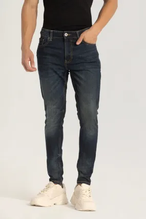 Skinny Fit Plain Blue Jeans