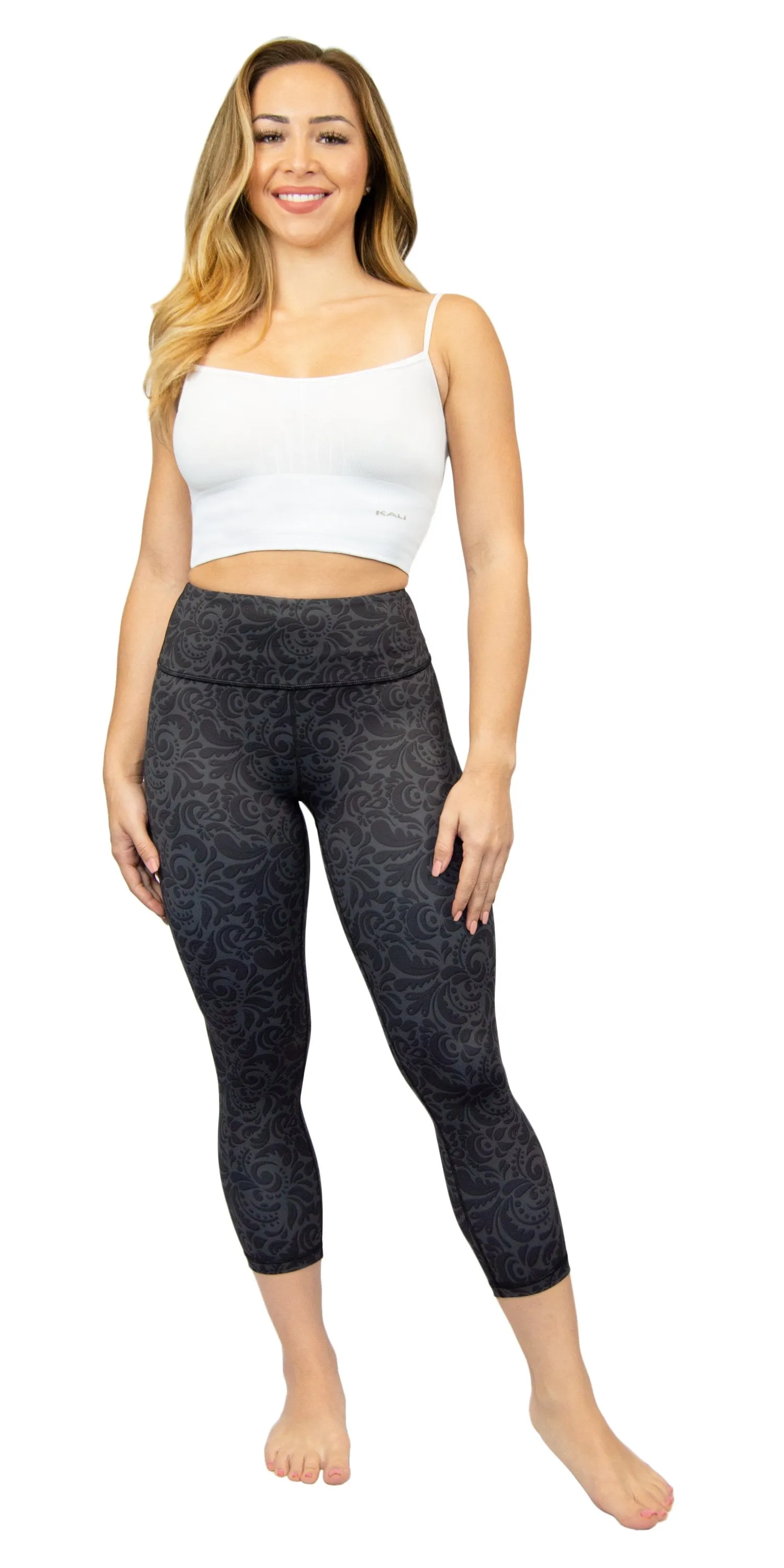 Elegant Damask Pattern Night Leggings for Ultimate Comfort and Style
