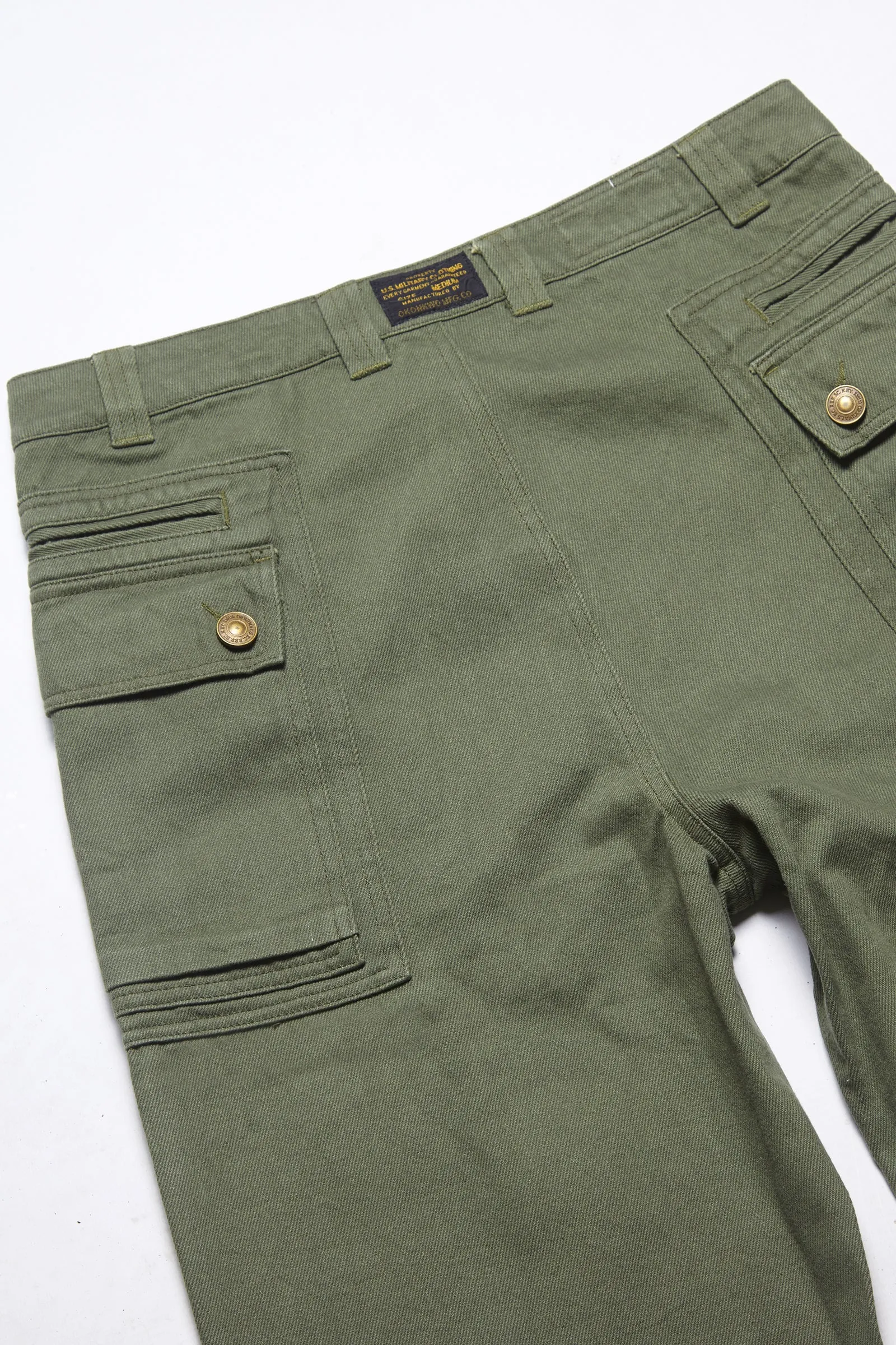 Premium Deadstock P44 Pants in Olive Green - Classic Military Style Trousers