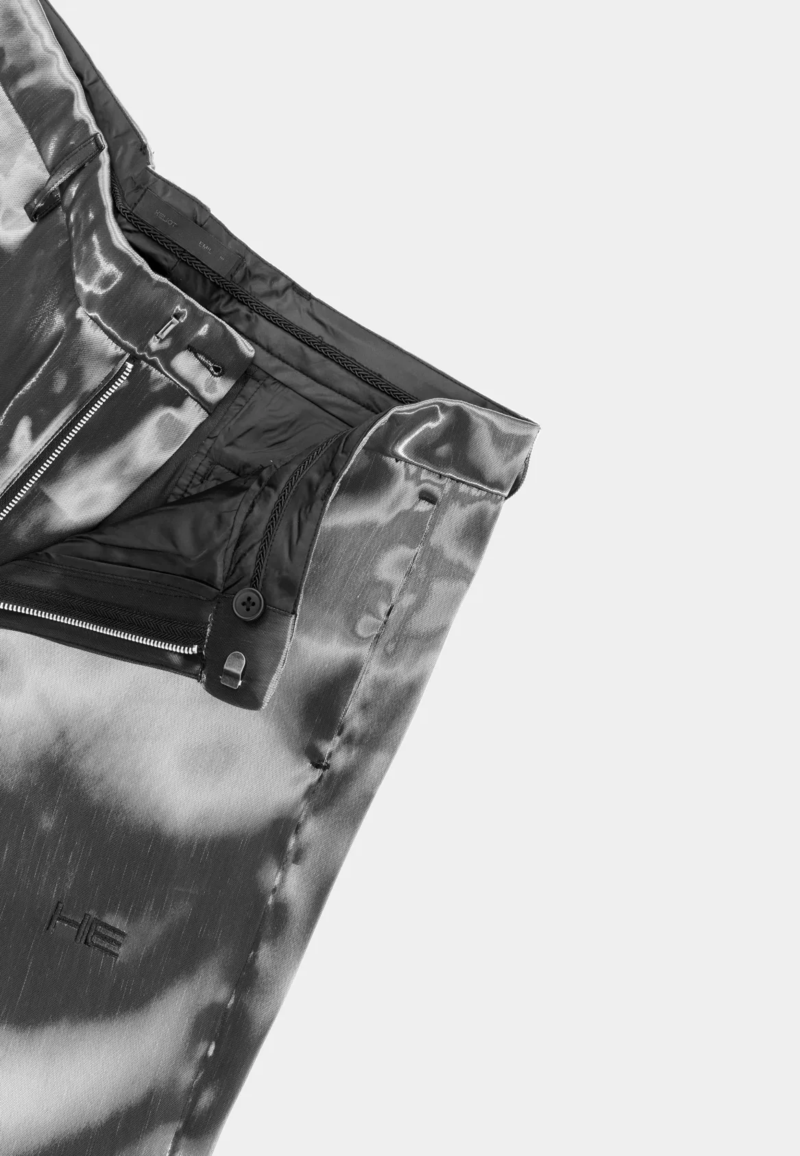 Sure! Here’s an optimized title for the Heliot Emil Liquid Metal Trousers:

Heliot Emil Contemporary Liquid Metal Style Trousers - Fashion-Forward Metallic Smart Pants for Trendsetters

Feel free to adjust it further based on your target audience and marketing strategy!