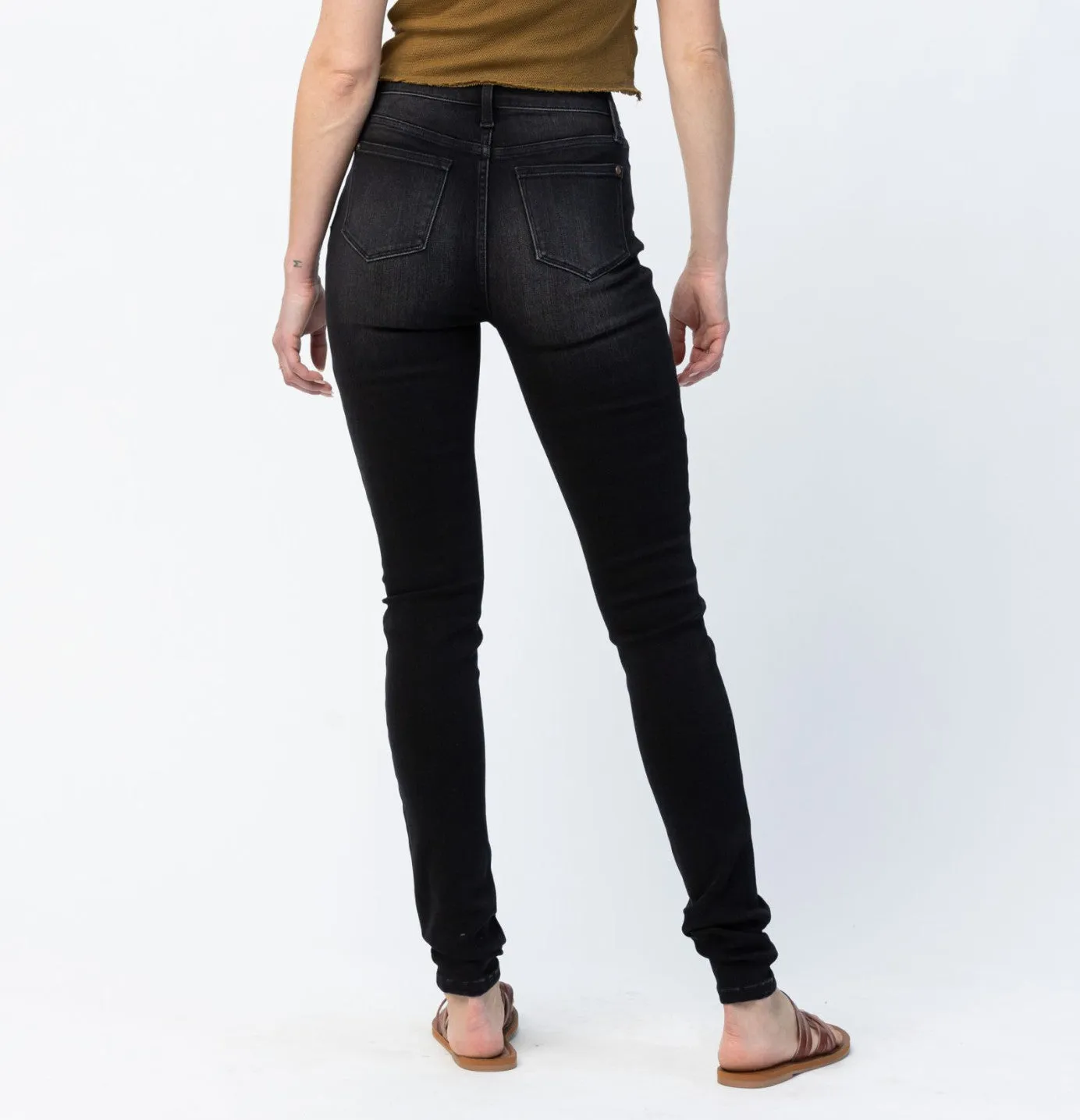 JB HIGH WAIST UNCUFFED SKINNY