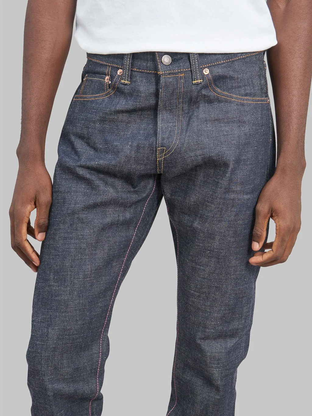 Momotaro 14.7oz Legacy Blue High Tapered Jeans - Style 0405-40
