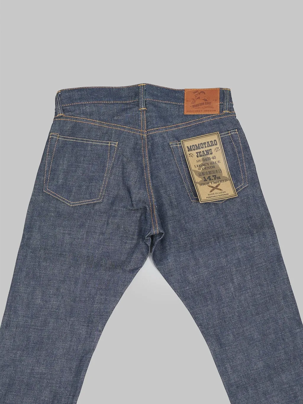 Momotaro 14.7oz Legacy Blue High Tapered Jeans - Style 0405-40