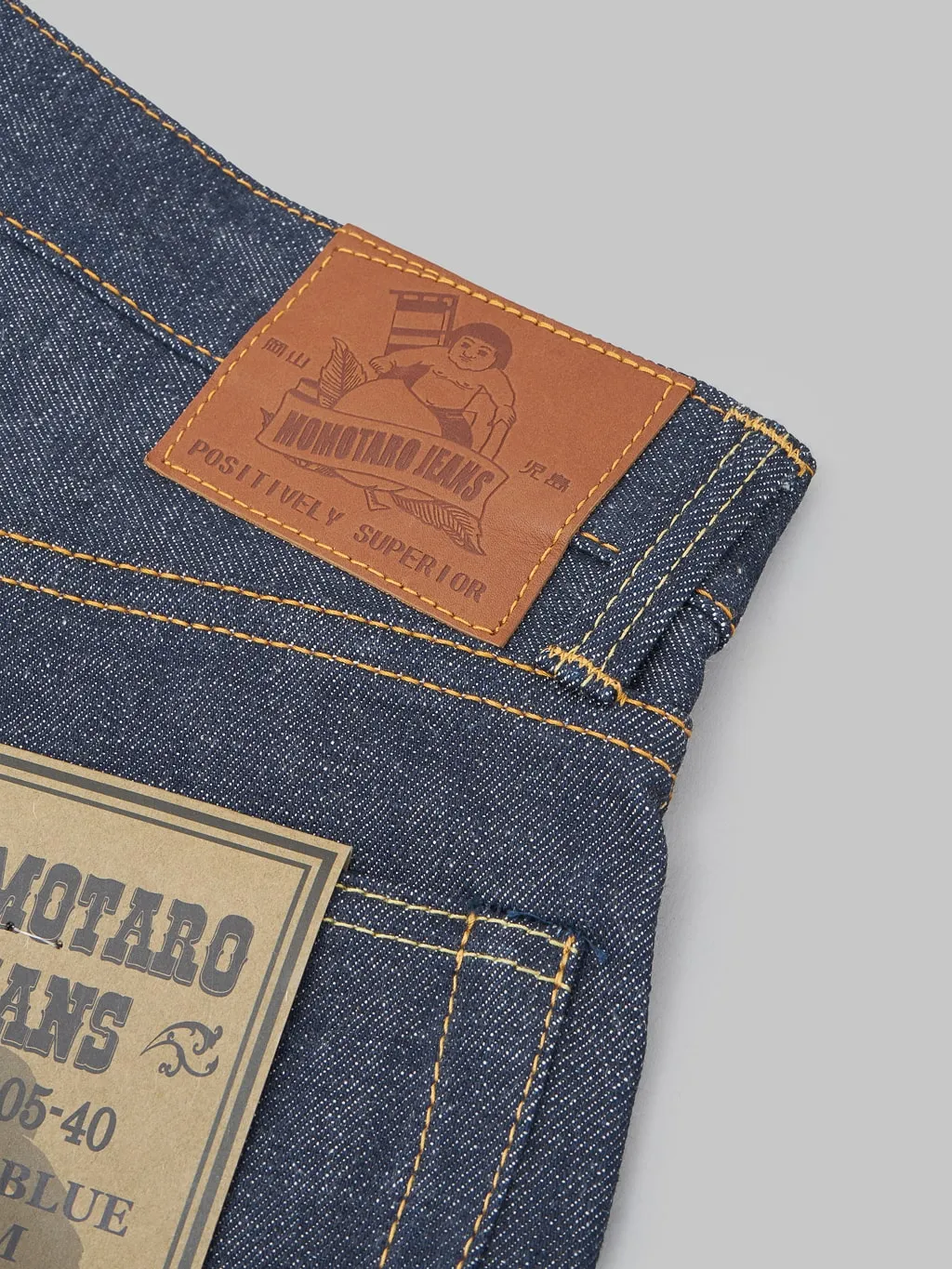 Momotaro 14.7oz Legacy Blue High Tapered Jeans - Style 0405-40