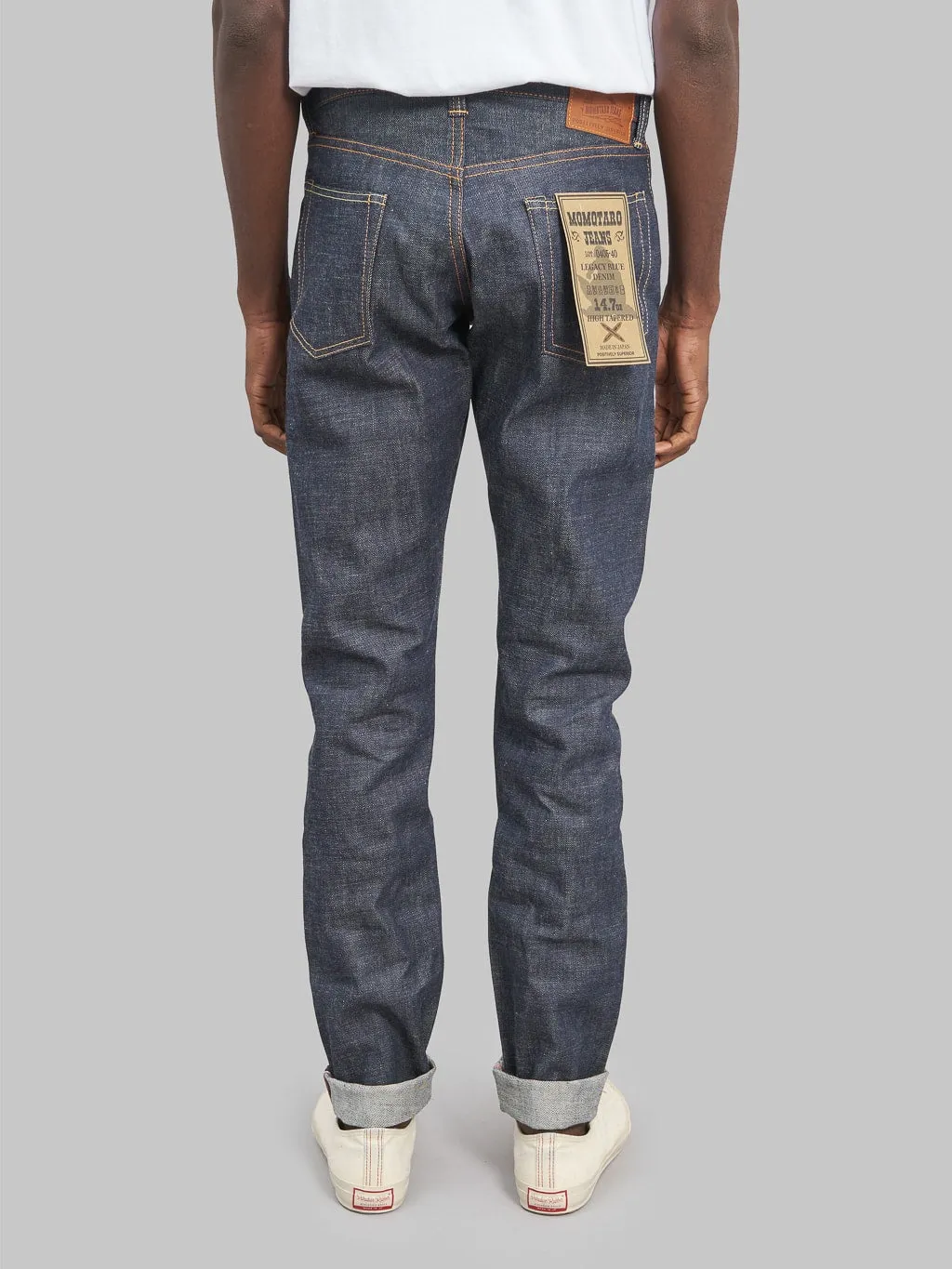 Momotaro 14.7oz Legacy Blue High Tapered Jeans - Style 0405-40