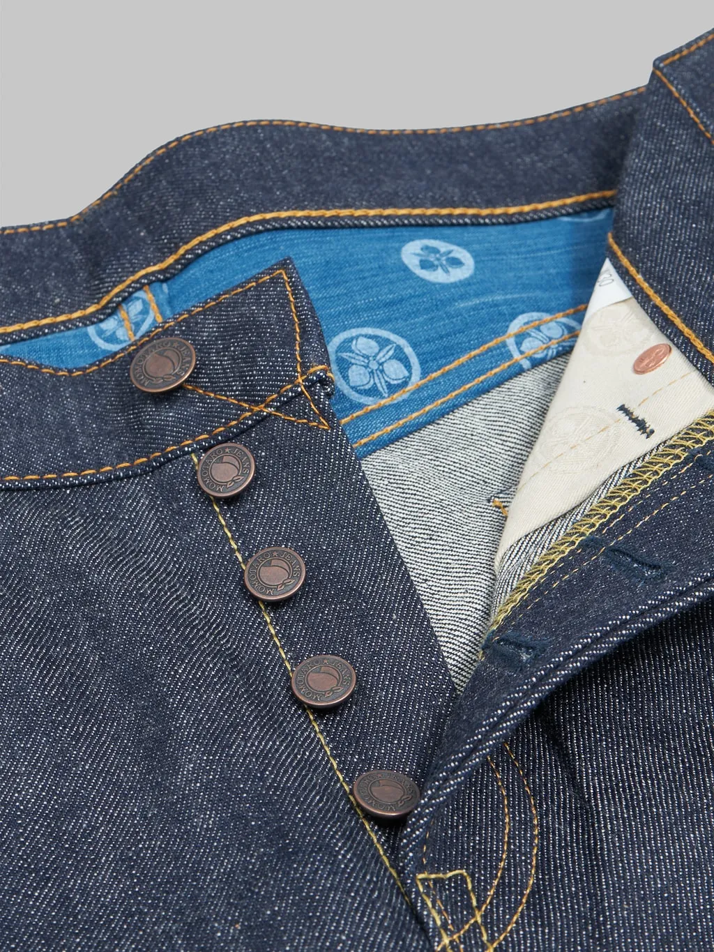 Momotaro 14.7oz Legacy Blue High Tapered Jeans - Style 0405-40