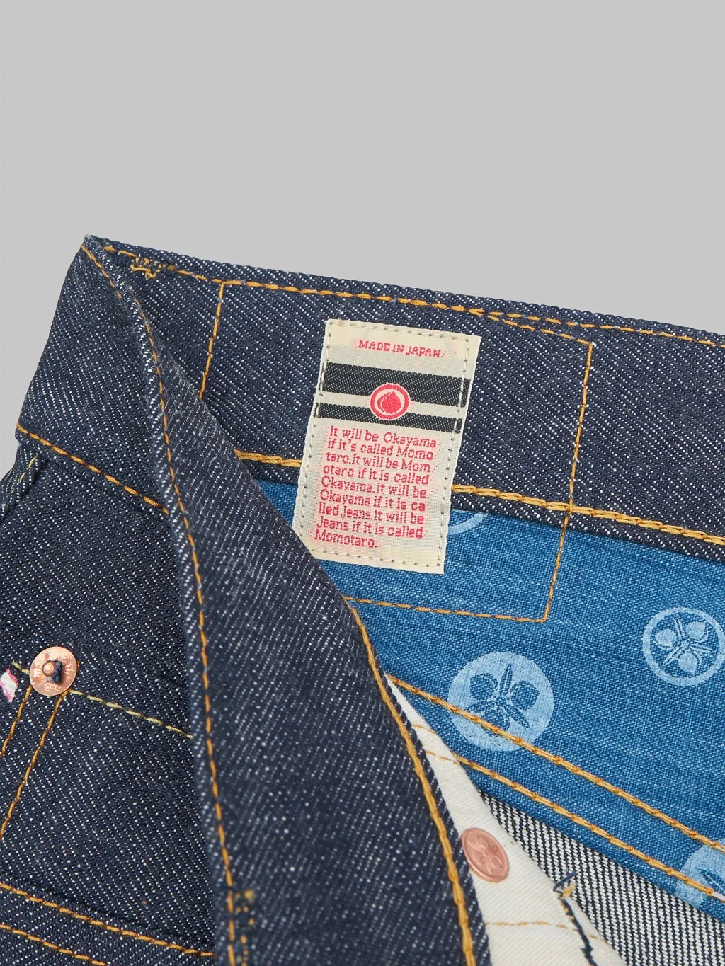 Momotaro 14.7oz Legacy Blue High Tapered Jeans - Style 0405-40