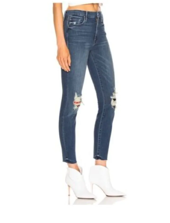 MOTHER High Waisted Looker Ankle Fray Jean just like the ones we use to know