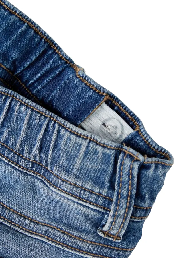 name it pantalone jeans con elastico da bambino 13197238 blu chiaro
