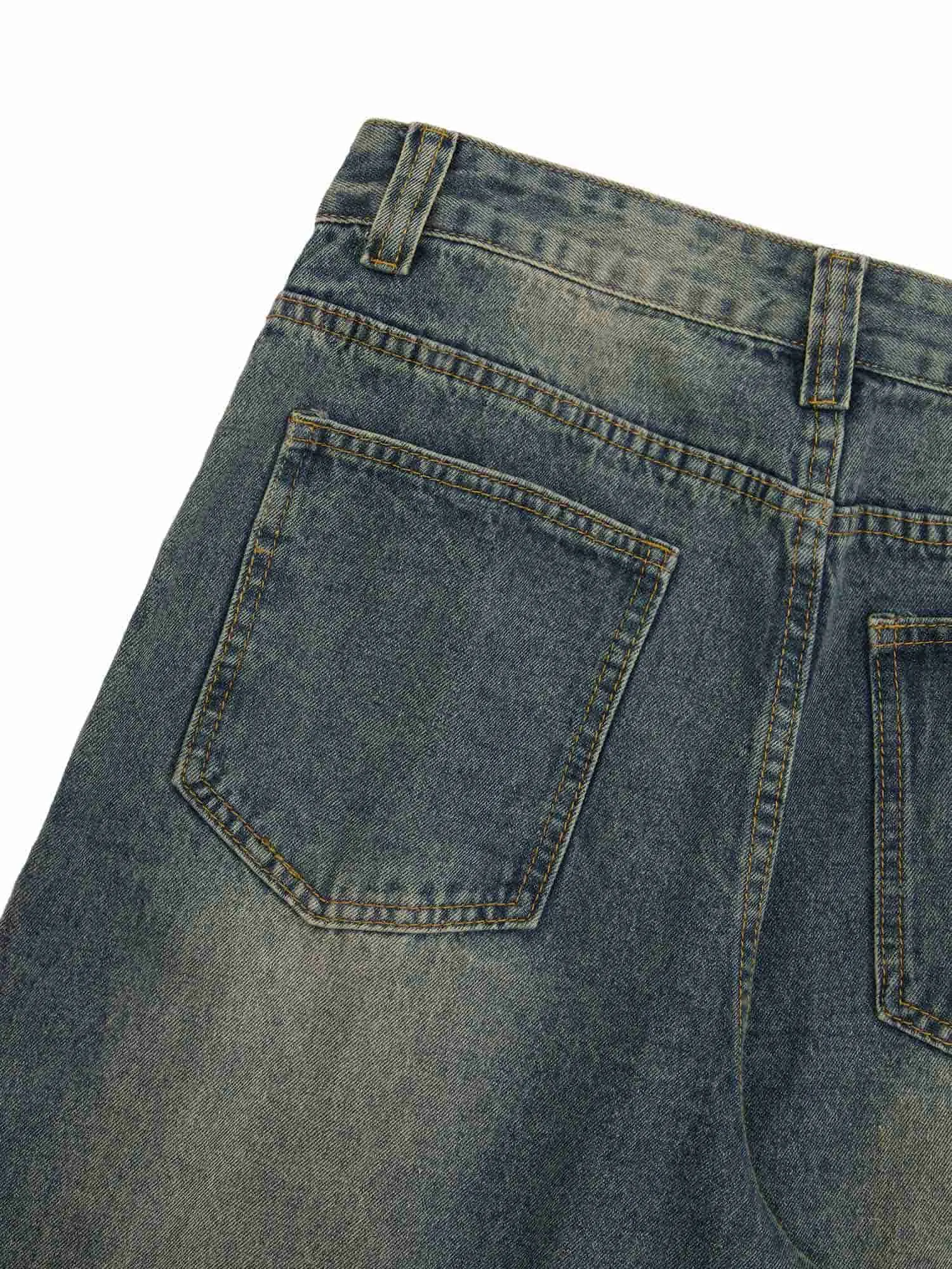 Thesupermade Deconstructed Design Wash Jeans - 2248