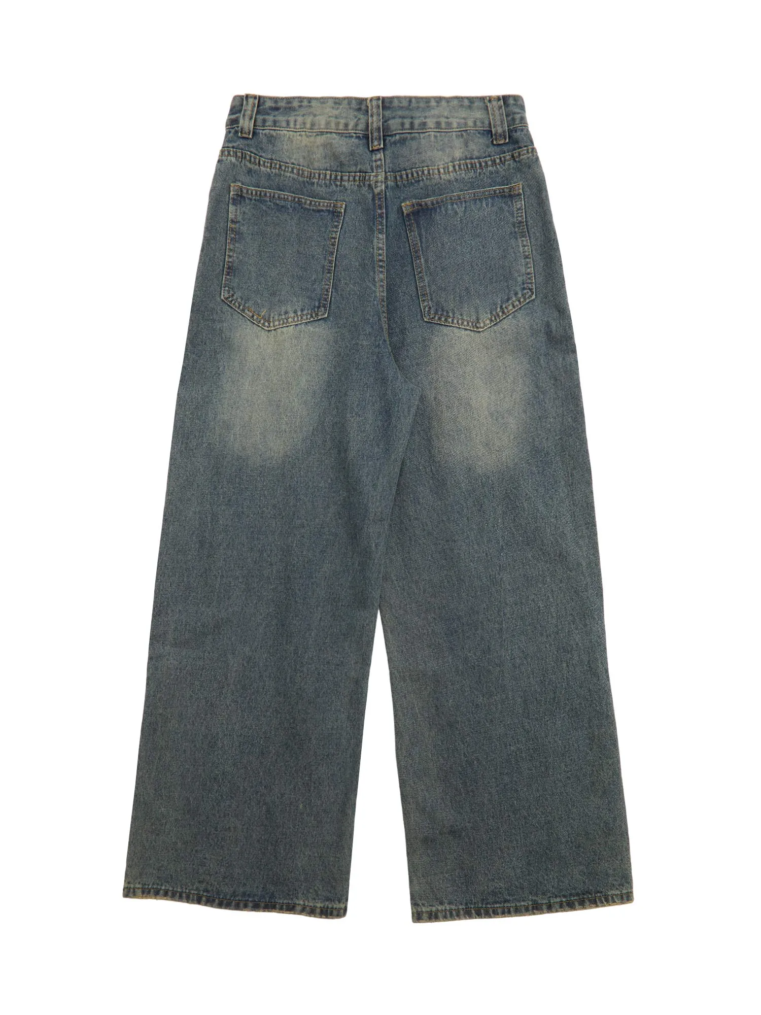 Thesupermade Deconstructed Design Wash Jeans - 2248