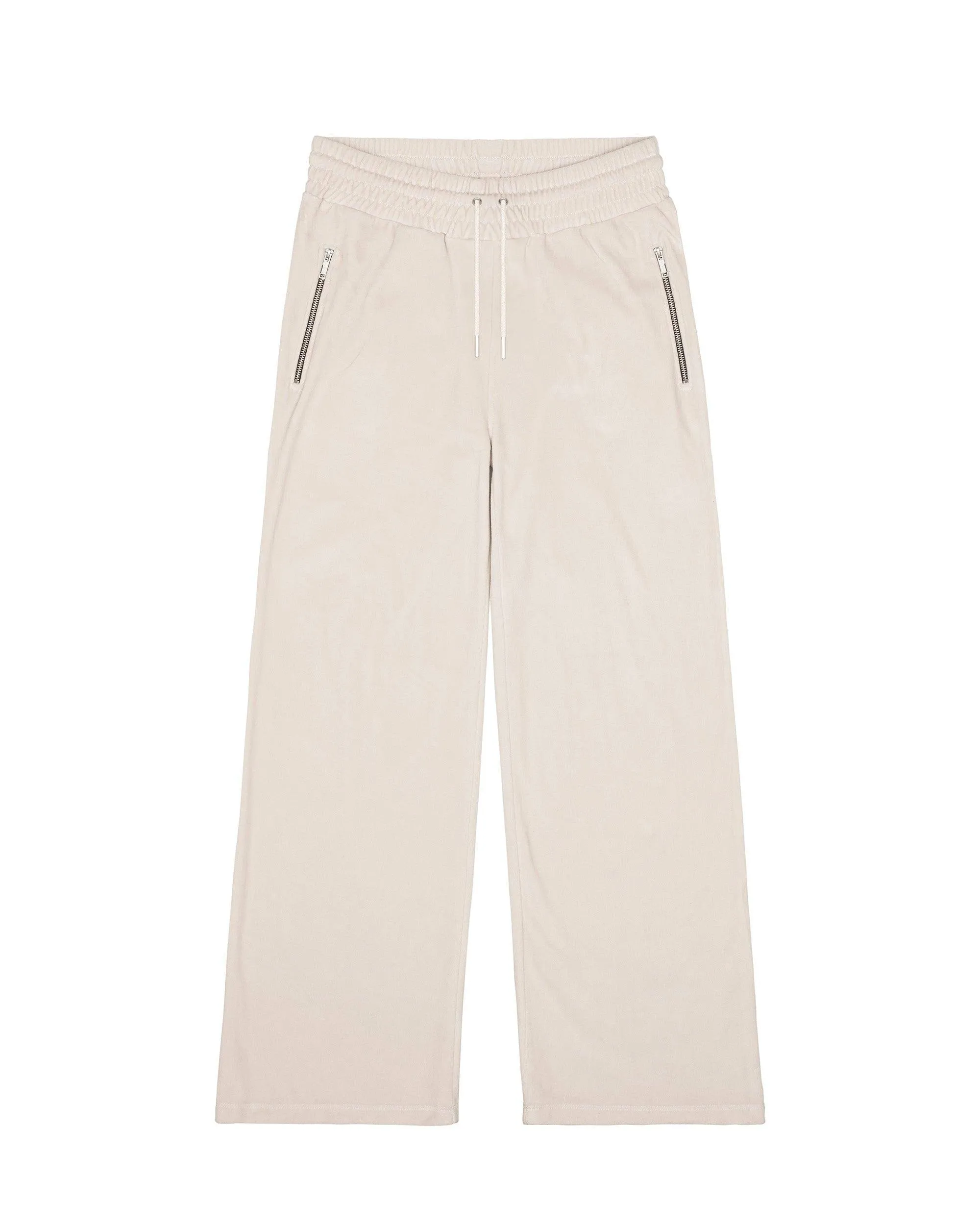 Certainly! To optimize the title of this e-commerce product and make it more appealing and descriptive, you can include modifiers such as the style, fit, material detail, and audience. Here is an optimized product title:

Womens Premium Velour Lounge Pants - Soft, Comfortable, Relaxed Fit Womens Sweatpants

This title includes information about the product type, material, style, and intended audience, which can help attract the right customers and improve searchability.