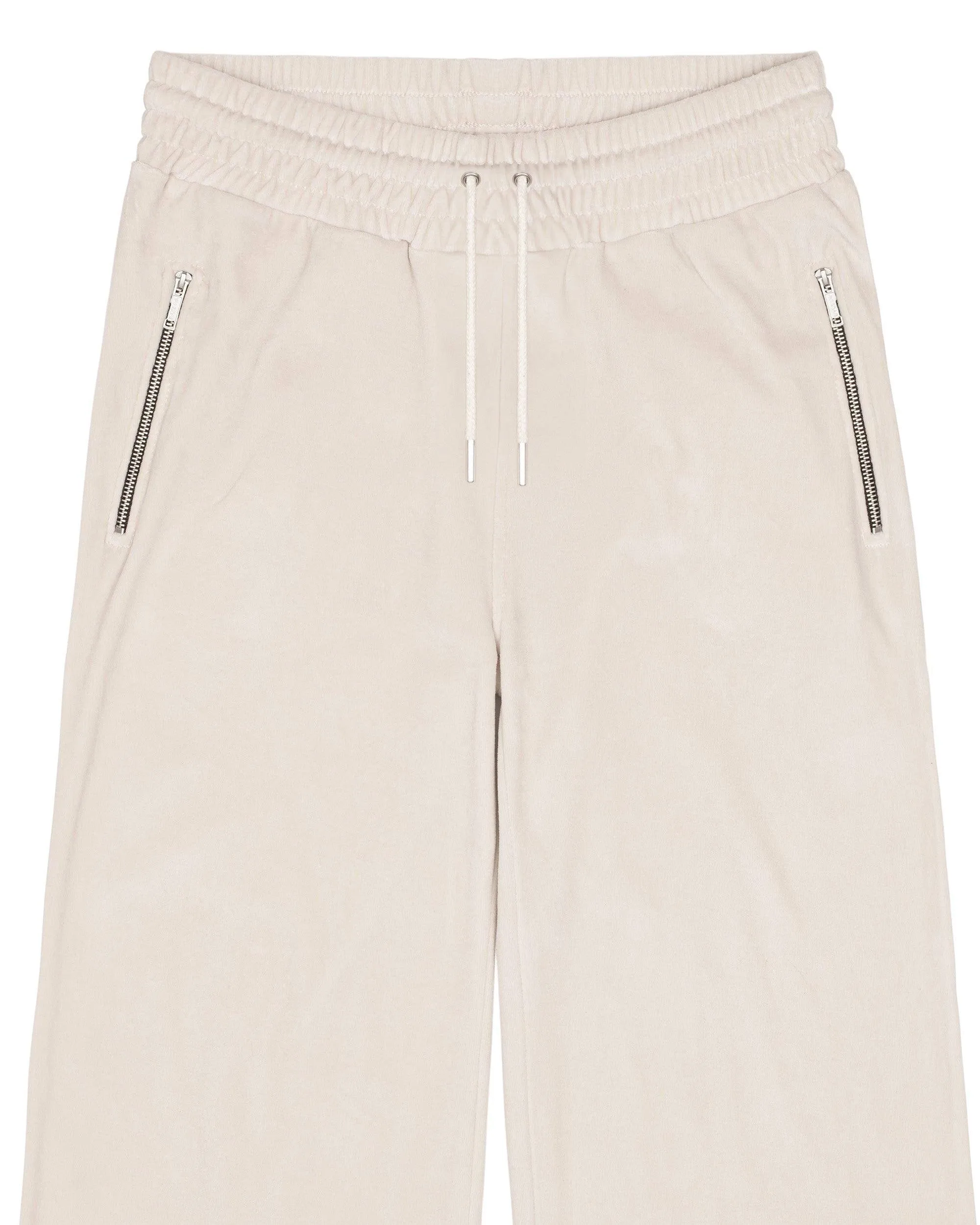 Certainly! To optimize the title of this e-commerce product and make it more appealing and descriptive, you can include modifiers such as the style, fit, material detail, and audience. Here is an optimized product title:

Womens Premium Velour Lounge Pants - Soft, Comfortable, Relaxed Fit Womens Sweatpants

This title includes information about the product type, material, style, and intended audience, which can help attract the right customers and improve searchability.