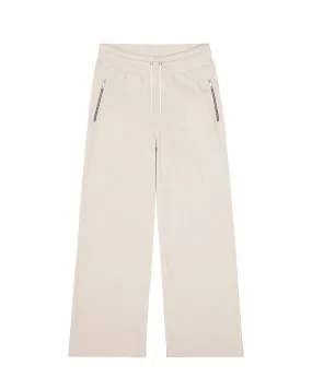 Certainly! To optimize the title of this e-commerce product and make it more appealing and descriptive, you can include modifiers such as the style, fit, material detail, and audience. Here is an optimized product title:

Womens Premium Velour Lounge Pants - Soft, Comfortable, Relaxed Fit Womens Sweatpants

This title includes information about the product type, material, style, and intended audience, which can help attract the right customers and improve searchability.