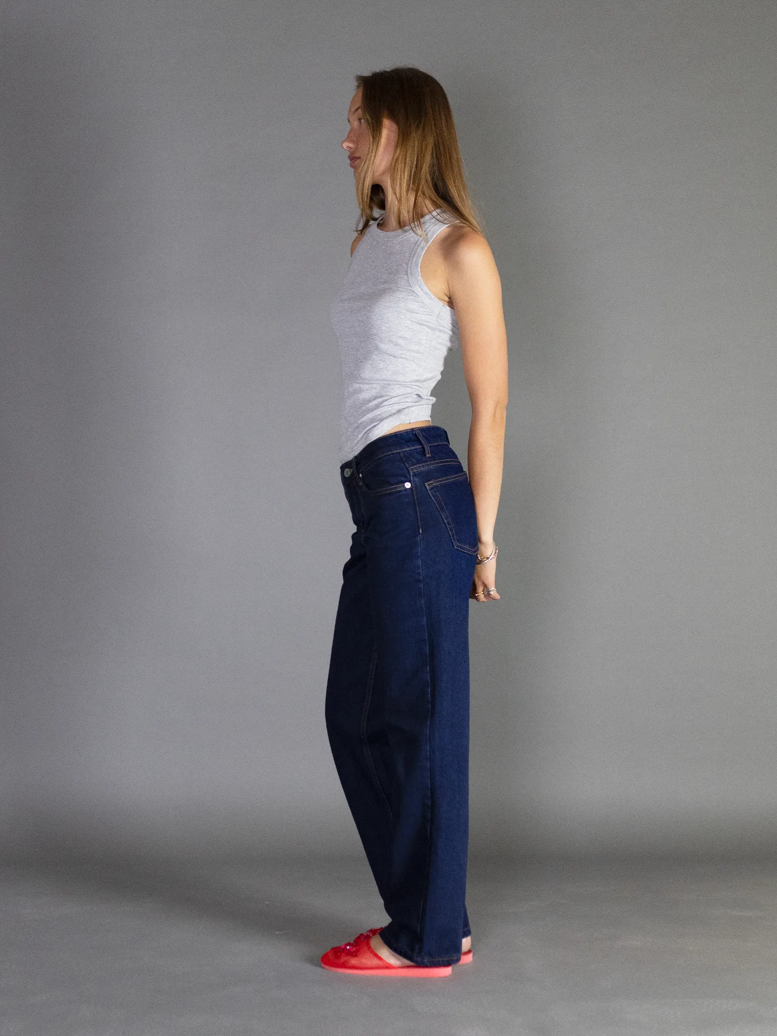 Premium Dark Blue VERA Jeans - High-Quality, Durable Denim
